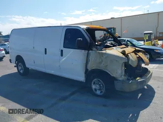 2021 Chevrolet Express Cargo with VIN 1GCWGBFP1M1267945, listed as a IAAI auction lot 38745449 with Not provided miles and . Bid and sale history available at DreamBid. Image 1.