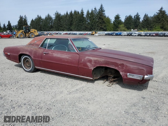 1968 Ford Thunderbird with VIN 8Y84N110921, listed as a Copart auction lot 51260085 with Not Provided miles and Clean Title. Bid and sale history available at DreamBid. Image 4.