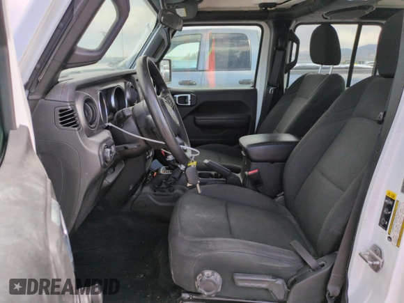 2023 Jeep Wrangler Sport S with VIN 1C4HJXDN5PW678653, listed as a Copart auction lot 57464705 with 22,154 mi miles and Salvage title. Bid and sale history available at DreamBid. Image 7.