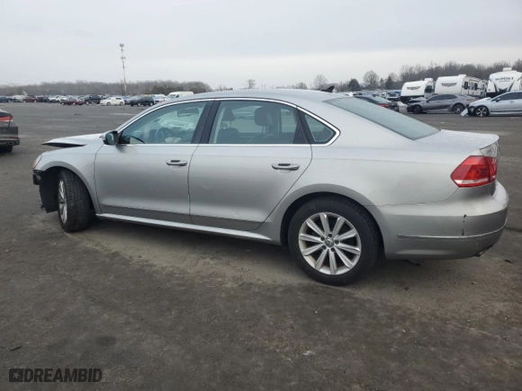 2013 Volkswagen Passat SEL Premium with VIN 1VWCP7A33DC078266, listed as a Copart auction lot 88901625 with 0 mi miles and Salvage Title. Bid and sale history available at carsss.com. Image 2.