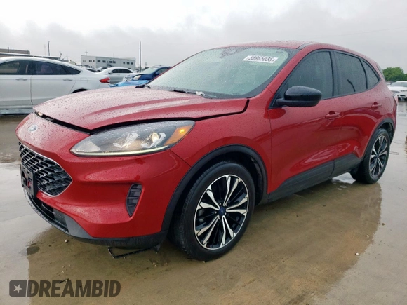 2021 Ford Escape SE with VIN 1FMCU0G67MUB31626, listed as a Copart auction lot 55965035 with 22,865 mi miles and Salvage title. Bid and sale history available at DreamBid. Image 1.