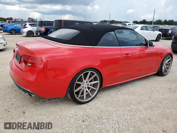 2014 Audi S5 Premium Plus z VIN WAUCGAFH5EN015371, wystawiony jako Copart lot #74150454 z przebiegiem Nie podano mil oraz Szkody całkowita. Historia ofert i sprzedaży dostępna na DreamBid. Obrazek 3.