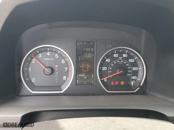 2007 Honda CR-V EX-L with VIN JHLRE38747C010327, listed as a Copart auction lot 49726825 with 172,576 mi miles and Salvage Title. Bid and sale history available at carsss.com. Image 9.