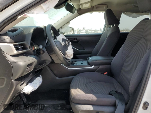 2022 Toyota Highlander L with VIN 5TDCZRAH8NS559649, listed as a Copart auction lot 48995005 with 51,958 mi miles and Salvage title. Bid and sale history available at DreamBid. Image 7.