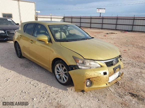 2011 Lexus CT 200h with VIN JTHKD5BH9B2014143, listed as a IAAI auction lot 41002088 with 203,710 mi miles. Bid and sale history available at carsss.com. Image 1.