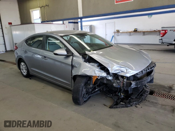 2017 Hyundai Elantra SE with VIN 5NPD74LF9HH076318, listed as a Copart auction lot 58965025 with 73,032 mi miles and Salvage title. Bid and sale history available at DreamBid. Image 4.