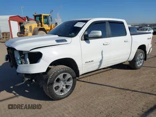 2019 Ram 1500 Big Horn/Lone Star with VIN 1C6SRFFT5KN766371, listed as a IAAI auction lot 41764151 with 93,327 mi miles. Bid and sale history available at carsss.com. Image 2.