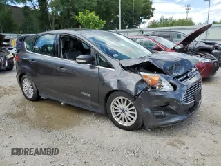 2016 Ford C-Max Energi SEL with VIN 1FADP5CU4GL112498, listed as a Copart auction lot 58612914 with 106,069 mi miles and Salvage Title. Bid and sale history available at carsss.com. Image 4.