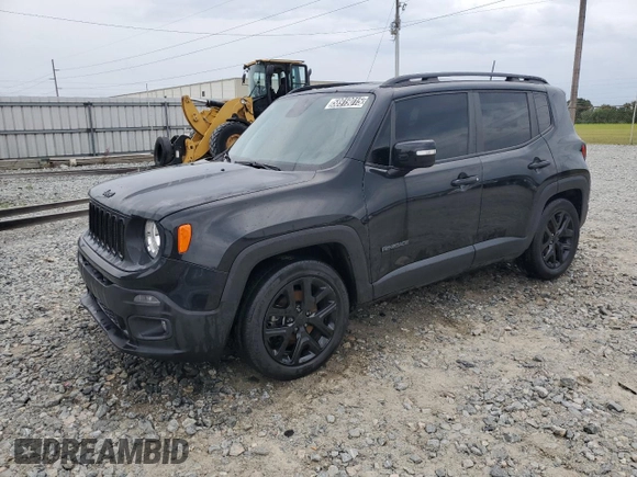 2018 Jeep Renegade Altitude with VIN ZACCJABB5JPG81329, listed as a Copart auction lot 58919015 with 82,879 mi miles and Clean title. Bid and sale history available at DreamBid. Image 1.