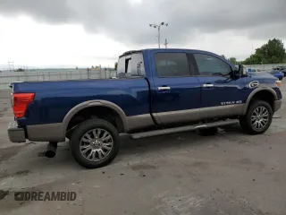 2016 Nissan Titan Platinum Reserve with VIN 1N6BA1F4XGN515605, listed as a Copart auction lot 65182285 with 62,139 mi miles and Clean title. Bid and sale history available at DreamBid. Image 3.