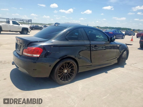 2012 BMW 1 Series 135i with VIN WBAUC9C51CVM13036, listed as a Copart auction lot 63093615 with Not provided miles and Clean title. Bid and sale history available at DreamBid. Image 3.