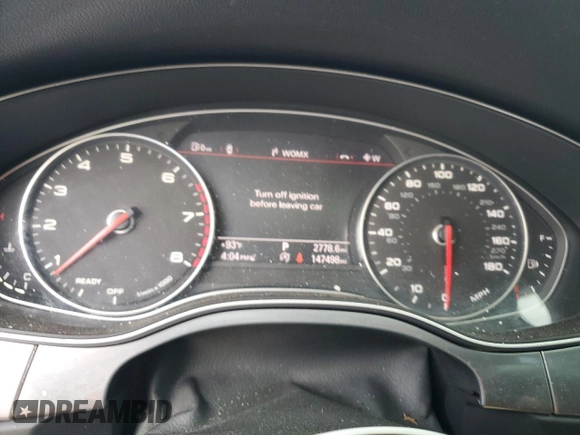 2016 Audi A6 3.0T Premium Plus with VIN WAUFGAFC8GN005695, listed as a Copart auction lot 51878195 with 147,498 mi miles and Clean Title. Bid and sale history available at carsss.com. Image 9.