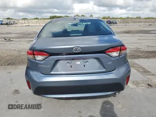 2022 Toyota Corolla LE with VIN 5YFEPMAE3NP366745, listed as a Copart auction lot 50605785 with 0 mi miles and Salvage Title. Bid and sale history available at carsss.com. Image 6.