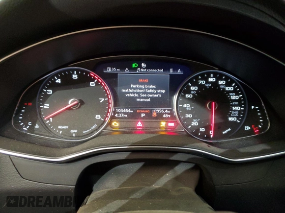 2019 Audi A6 Premium with VIN WAUK2AF23KN019081, listed as a Copart auction lot 48177075 with 103,464 mi miles and Salvage Title. Bid and sale history available at carsss.com. Image 9.