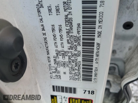 2023 Toyota Tacoma SR z VIN 3TMCZ5AN7PM594216, wystawiony jako Copart lot #55870755 z przebiegiem 60 548 mil mil oraz Szkoda całkowita • Salvage title. Historia ofert i sprzedaży dostępna na DreamBid. Obrazek 12.