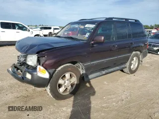 2005 Toyota Land Cruiser with VIN JTEHT05JX52068468, listed as a Copart auction lot 83352494 with 228,674 mi miles and Salvage Title. Bid and sale history available at carsss.com. Image 1.