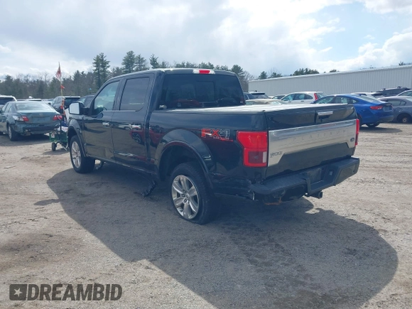 2018 Ford F-150 XL with VIN 1FTEW1E50JFB17798, listed as a IAAI auction lot 41882030 with 189,084 mi miles and . Bid and sale history available at DreamBid. Image 3.