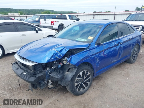 2023 Volkswagen Jetta S with VIN 3VW4M7BU0PM010739, listed as a IAAI auction lot 42400838 with 51,666 mi miles and . Bid and sale history available at DreamBid. Image 2.