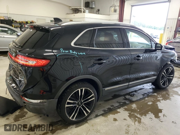 2018 Lincoln MKC Reserve with VIN 5LMTJ3DH4JUL12501, listed as a Copart auction lot 58257475 with 42,368 mi miles and Salvage title. Bid and sale history available at DreamBid. Image 3.