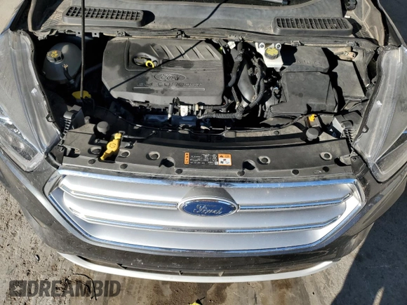 2017 Ford Escape SE with VIN 1FMCU0GD5HUF05252, listed as a Copart auction lot 83610274 with 100,481 mi miles and Clean Title. Bid and sale history available at carsss.com. Image 12.
