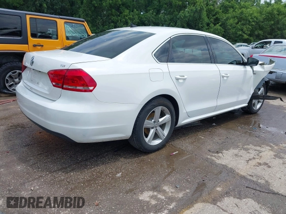 2015 Volkswagen Passat S with VIN 1VWAS7A35FC111535, listed as a IAAI auction lot 42438546 with 176,681 mi miles and . Bid and sale history available at DreamBid. Image 4.