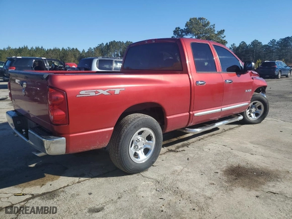 2008 Dodge Ram 1500 SLT with VIN 1D7HA18N48J235390, listed as a Copart auction lot 42190035 with 0 mi miles and Salvage Title. Bid and sale history available at carsss.com. Image 3.