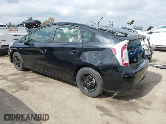 2012 Toyota Prius One with VIN JTDKN3DU8C5485214, listed as a IAAI auction lot 42136855 with 82,355 mi miles. Bid and sale history available at carsss.com. Image 3.