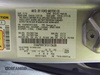 2015 Ford Fusion SE z VIN 1FA6P0H73F5113630, wystawiony jako IAAI lot #42279254 z przebiegiem 77 216 mil mil oraz . Historia ofert i sprzedaży dostępna na DreamBid. Obrazek 9.