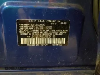 2018 Subaru WRX with VIN JF1VA1A60J9838169, listed as a Copart auction lot 45103435 with 69,562 mi miles and Salvage Title. Bid and sale history available at carsss.com. Image 12.