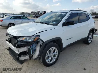 2024 Jeep Compass Latitude with VIN 3C4NJDBN7RT155213, listed as a Copart auction lot 44504135 with 10,299 mi miles and Salvage Title. Bid and sale history available at carsss.com. Image 1.