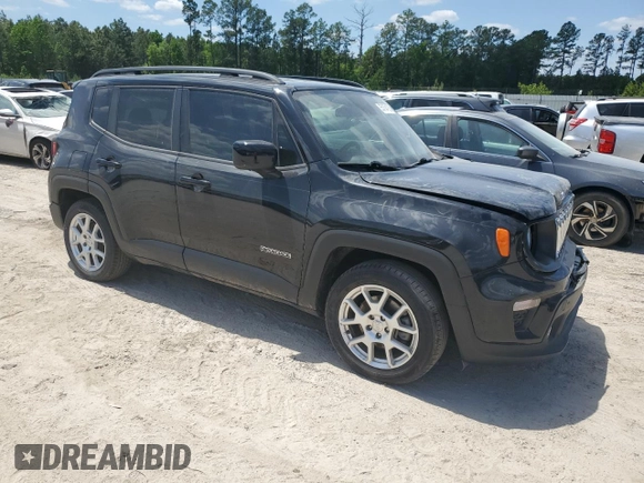 2020 Jeep Renegade Latitude with VIN ZACNJABB2LPL79764, listed as a Copart auction lot 55154135 with 79,101 mi miles and Salvage Title. Bid and sale history available at carsss.com. Image 4.