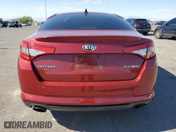 2013 Kia Optima SX with VIN 5XXGR4A62DG174106, listed as a Copart auction lot 76417894 with 92,587 mi miles and Salvage Title. Bid and sale history available at carsss.com. Image 6.