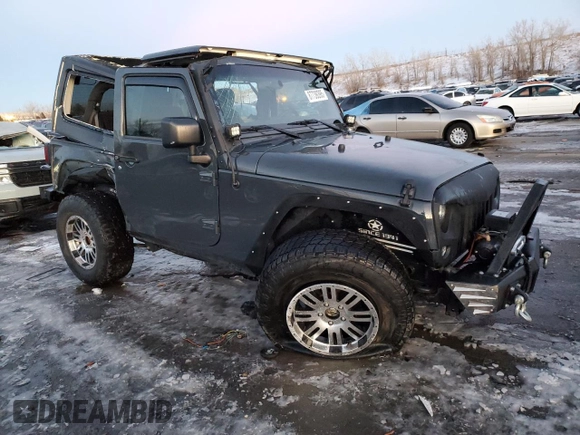 2017 Jeep Wrangler Willys Wheeler with VIN 1C4AJWAG6HL567730, listed as a Copart auction lot 87739395 with 46,286 mi miles and Salvage Title. Bid and sale history available at DreamBid. Image 4.
