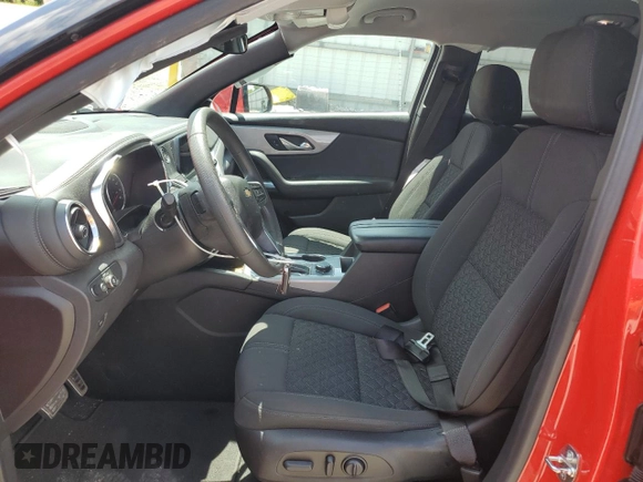 2021 Chevrolet Blazer LT with VIN 3GNKBHRS9MS585138, listed as a Copart auction lot 55327335 with 66,020 mi miles and Salvage title. Bid and sale history available at DreamBid. Image 7.