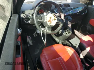 2013 FIAT 500 Abarth with VIN 3C3CFFJH7DT635958, listed as a Copart auction lot 48278615 with 83,841 mi miles and Salvage title. Bid and sale history available at DreamBid. Image 8.