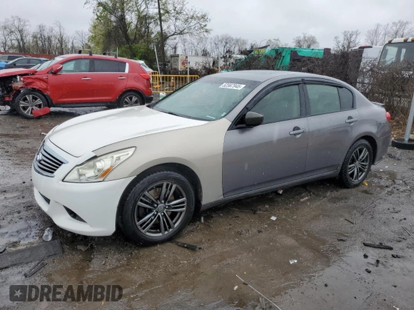 2012 Infiniti G37 x with VIN JN1CV6AR2CM680143, listed as a Copart auction lot 52567945 with 136,905 mi miles and Salvage Title. Bid and sale history available at DreamBid. Image 1.