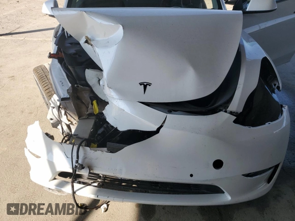 2022 Tesla Model Y Performance with VIN 7SAYGDEF8NF381644, listed as a Copart auction lot 44554585 with 71,413 mi miles and Salvage Title. Bid and sale history available at DreamBid. Image 14.