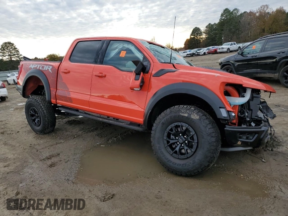 2023 Ford F-150 Raptor with VIN 1FTFW1RJ0PFC92699, listed as a Copart auction lot 83548604 with Not Provided miles and Salvage Title. Bid and sale history available at DreamBid. Image 4.