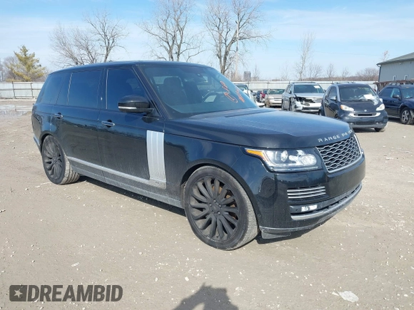 2017 Land Rover Range Rover with VIN SALGW3FE0HA330415, listed as a IAAI auction lot 41503447 with 128,104 mi miles and . Bid and sale history available at DreamBid. Image 1.