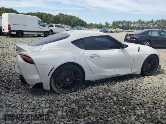 2020 Toyota GR Supra 3.0 with VIN WZ1DB4C06LW025616, listed as a Copart auction lot 72152934 with 0 mi miles and Salvage Title. Bid and sale history available at carsss.com. Image 3.