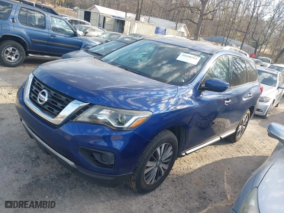 2017 Nissan Pathfinder S with VIN 5N1DR2MN5HC691217, listed as a IAAI auction lot 41690563 with 187,740 mi miles. Bid and sale history available at carsss.com. Image 17.