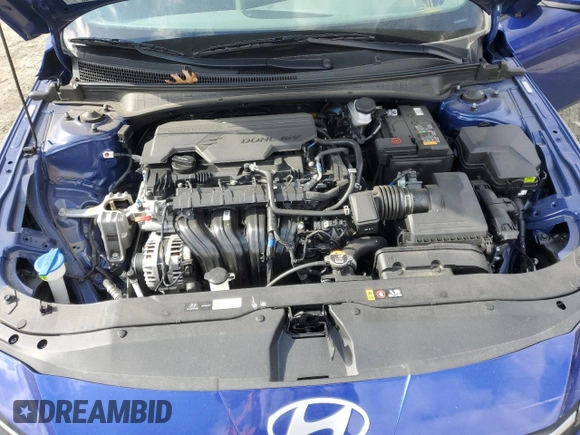 2024 Hyundai Elantra SEL with VIN KMHLM4DG4RU658809, listed as a Copart auction lot 45573425 with 20,551 mi miles and Salvage Title. Bid and sale history available at carsss.com. Image 11.