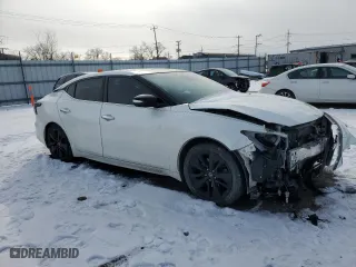 2020 Nissan Maxima SL with VIN 1N4AA6DV5LC376468, listed as a Copart auction lot 45431325 with 56,074 mi miles and Salvage Title. Bid and sale history available at carsss.com. Image 4.