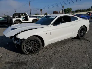 2018 Ford Mustang GT with VIN 1FA6P8CF9J5108759, listed as a Copart auction lot 84027644 with 79,420 mi miles and Salvage Title. Bid and sale history available at DreamBid. Image 1.