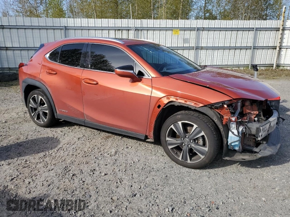 2020 Lexus UX 250h z VIN JTHP9JBH4L2022331, wystawiony jako Copart lot #52770435 z przebiegiem 152 542 mil mil oraz Szkoda całkowita • Salvage title. Historia ofert i sprzedaży dostępna na DreamBid. Obrazek 4.