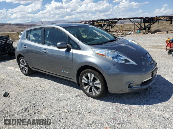 2015 Nissan LEAF SV with VIN 1N4AZ0CP1FC309007, listed as a Copart auction lot 63433853 with 75,480 mi miles. Bid and sale history available at carsss.com. Image 4.