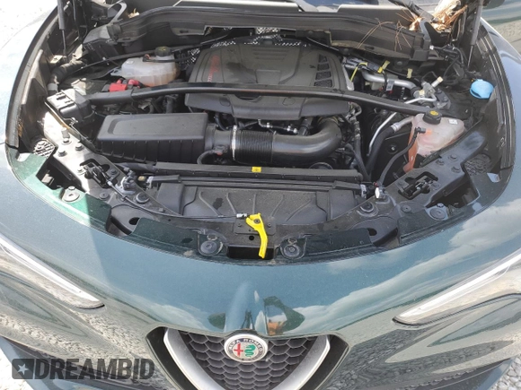 2019 Alfa Romeo Stelvio Ti with VIN ZASPAKBN4K7C69619, listed as a Copart auction lot 55015605 with 30,083 mi miles and Salvage title. Bid and sale history available at DreamBid. Image 11.