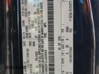 2015 Lincoln MKC with VIN 5LMCJ1A92FUJ20955, listed as a Copart auction lot 48132645 with 164,649 mi miles and Salvage Title. Bid and sale history available at DreamBid. Image 14.