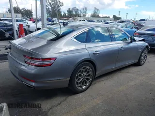 2021 Genesis G80 2.5T with VIN KMTGB4SC2MU047585, listed as a IAAI auction lot 41752100 with 41,140 mi miles and . Bid and sale history available at carsss.com. Image 4.