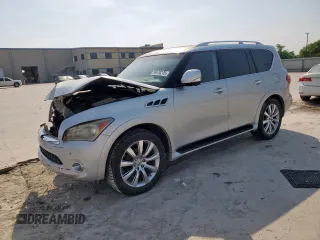 2013 Infiniti QX56 with VIN JN8AZ2ND5D9730087, listed as a Copart auction lot 56970275 with 79,954 mi miles and Salvage title. Bid and sale history available at DreamBid. Image 1.